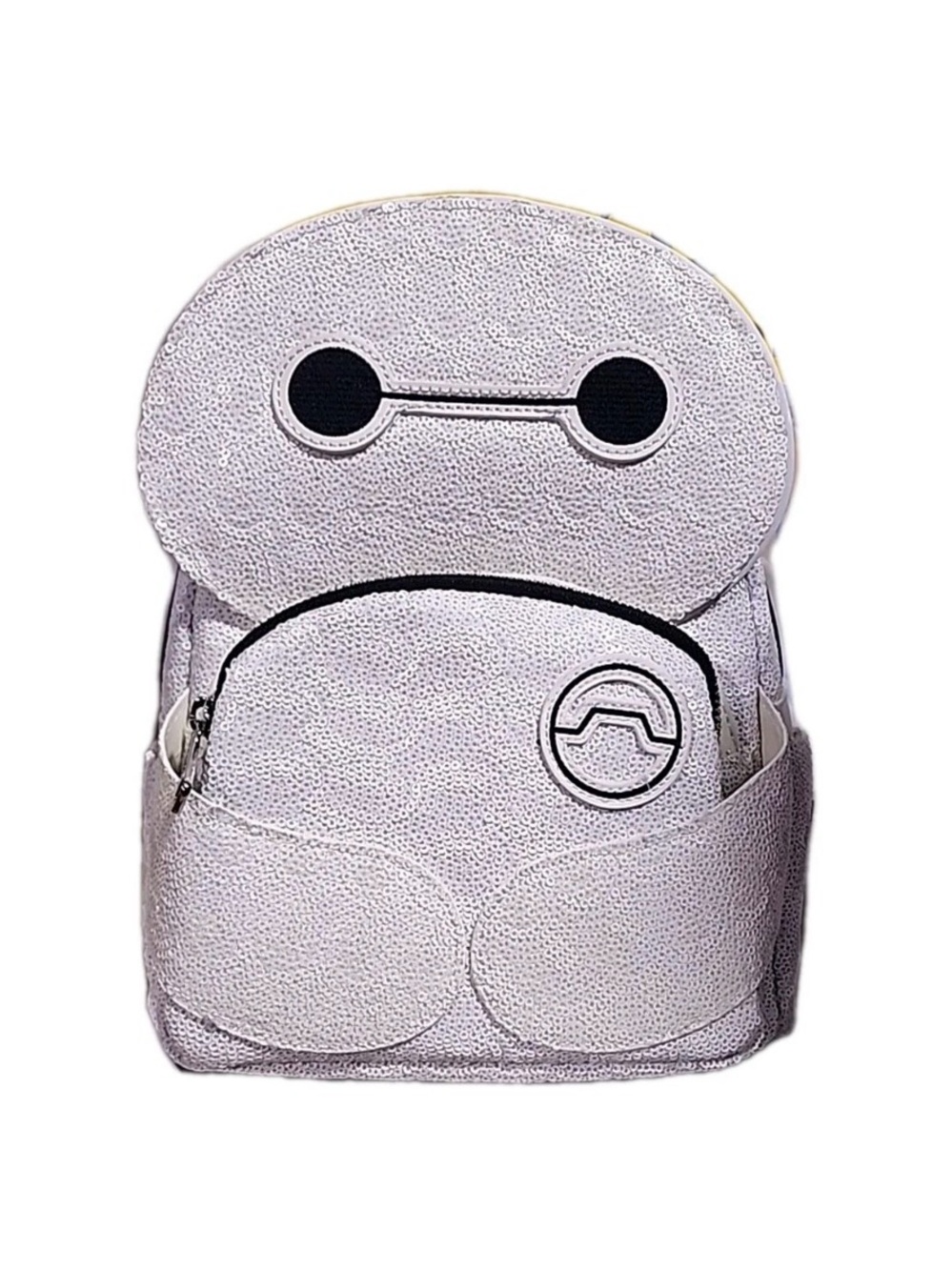 Loungefly White & Black Baymax Glow-In-The-Dark Mini Backpack - Picture 2 of 10
